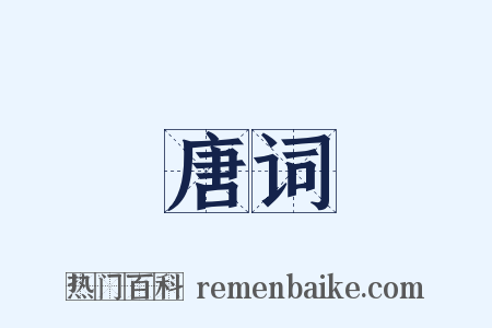 唐词是什么意思的图片